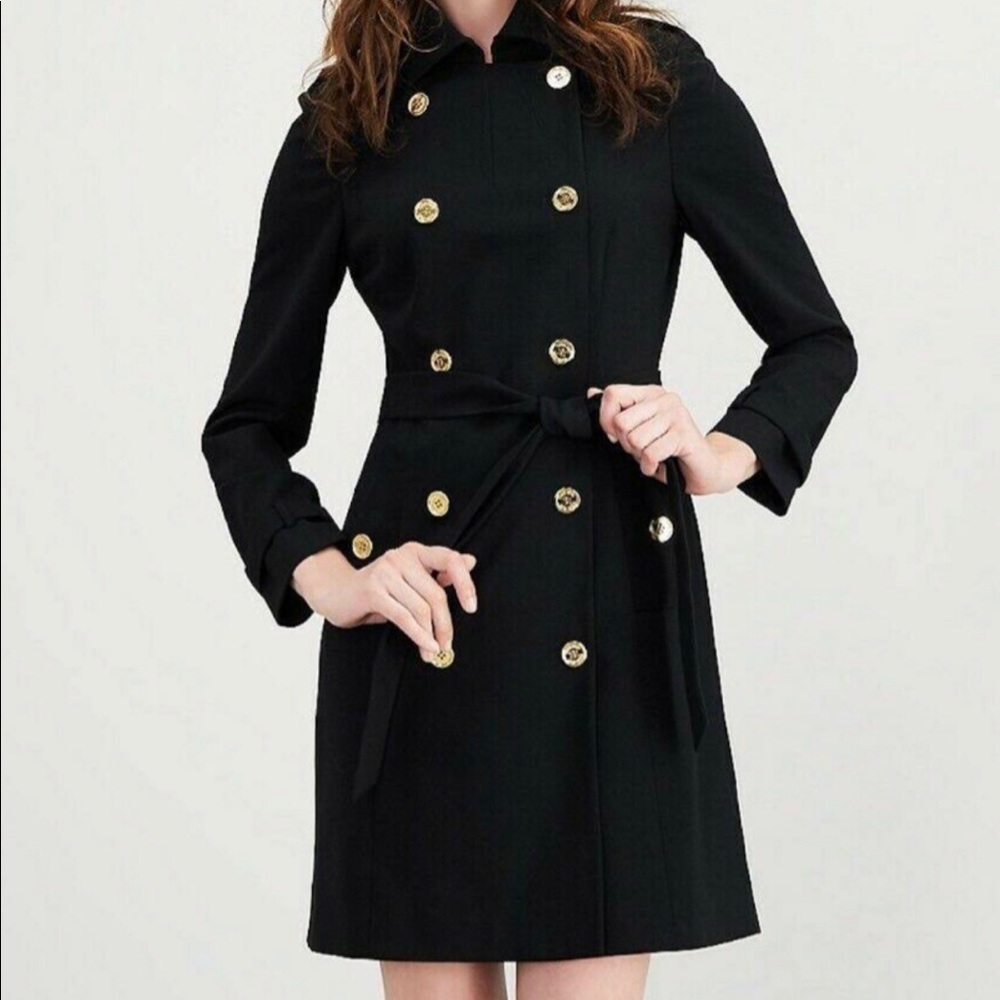 CALVIN KLEIN Black Coat Dress